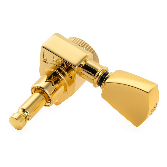 Musiclily Pro R18K Single 18:1 Ratio Full Sealed Locking Machine Head Treble Side Tuner Tuning Peg Key with Keystone Button for Acoustic Electric Guitar