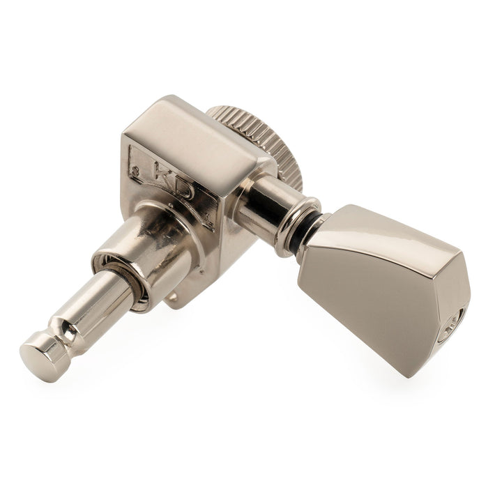 Musiclily Pro R18K Single 18:1 Ratio Full Sealed Locking Machine Head Treble Side Tuner Tuning Peg Key with Keystone Button for Acoustic Electric Guitar