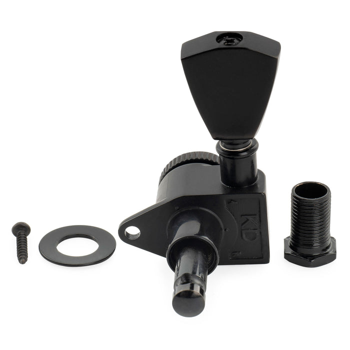 Musiclily Pro R18K Single 18:1 Ratio Full Sealed Locking Machine Head Bass Side Tuner Tuning Peg Key with Keystone Button for Acoustic Electric Guitar