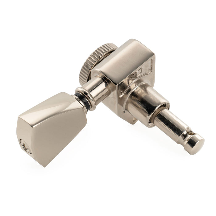 Musiclily Pro R18K Single 18:1 Ratio Full Sealed Locking Machine Head Bass Side Tuner Tuning Peg Key with Keystone Button for Acoustic Electric Guitar