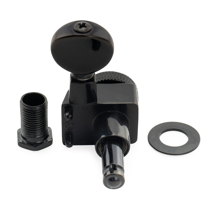 Musiclily Pro シングル 18:1比 2ピン 完全密封ロック式マシンヘッド トレブルサイド チューナー チューニングペグキー ヴィンテージオーバルボタン Fender Strat/Teleスタイル エレキギター用