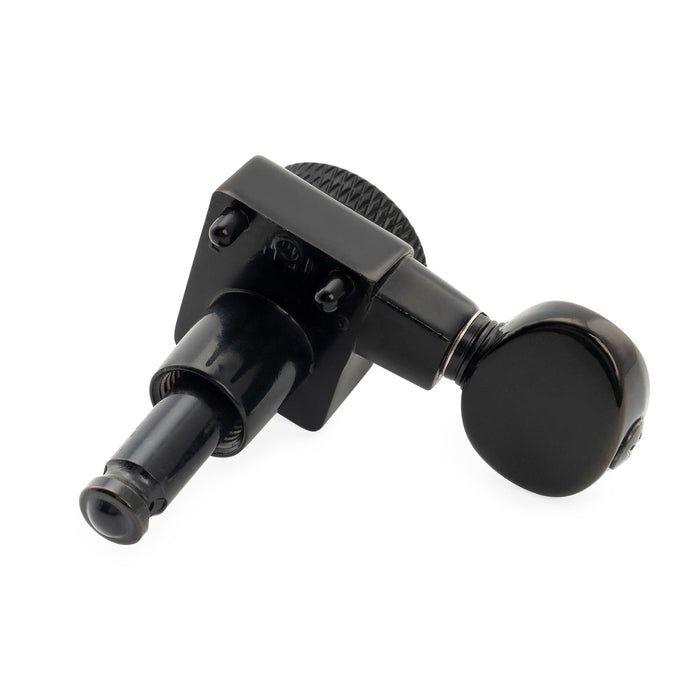 Musiclily Pro シングル 18:1比 2ピン 完全密封ロック式マシンヘッド トレブルサイド チューナー チューニングペグキー ヴィンテージオーバルボタン Fender Strat/Teleスタイル エレキギター用