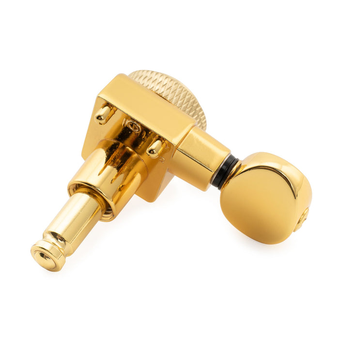 Musiclily Pro シングル 18:1比 2ピン 完全密封ロック式マシンヘッド トレブルサイド チューナー チューニングペグキー ヴィンテージオーバルボタン Fender Strat/Teleスタイル エレキギター用