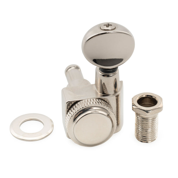 Musiclily Pro シングル 18:1比 2ピン 完全密封ロック式マシンヘッド トレブルサイド チューナー チューニングペグキー ヴィンテージオーバルボタン Fender Strat/Teleスタイル エレキギター用