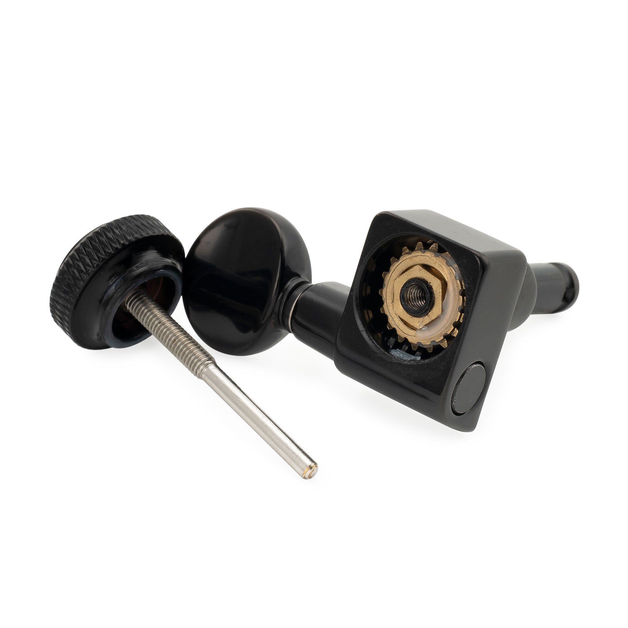 Musiclily Pro R18K-13 6-в-ряд, 18:1 Передаточное число, 2-контактный полностью герметичный блокирующий механизм, тюнеры, ключи с винтажной овальной кнопкой для электрогитары Fender Strat Tele Style