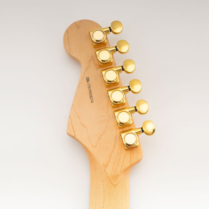 Musiclily Pro 6インライン 18:1比 2ピン 完全密封ロック式マシンヘッド チューナー チューニングペグキー ヴィンテージオーバルボタン Fender Strat/Teleスタイル エレキギター用