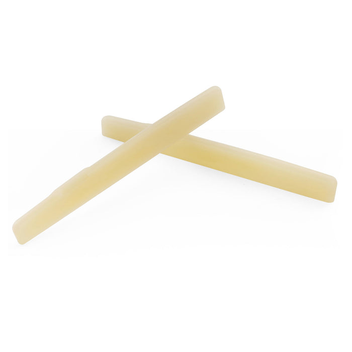 Musiclily Pro 75x3x10mm Flat?Bottom Compensated Bone Saddles for 6 String YA Style FG Series Acoustic Guitar (Set of 2)