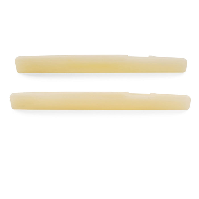Musiclily Pro 75x3x10mm Flat?Bottom Compensated Bone Saddles for 6 String YA Style FG Series Acoustic Guitar (Set of 2)