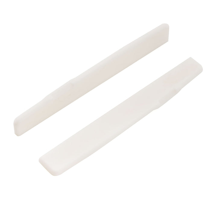 Musiclily Pro 75x3x10mm Flat?Bottom Compensated Bone Saddles for 6 String YA Style FG Series Acoustic Guitar (Set of 2)