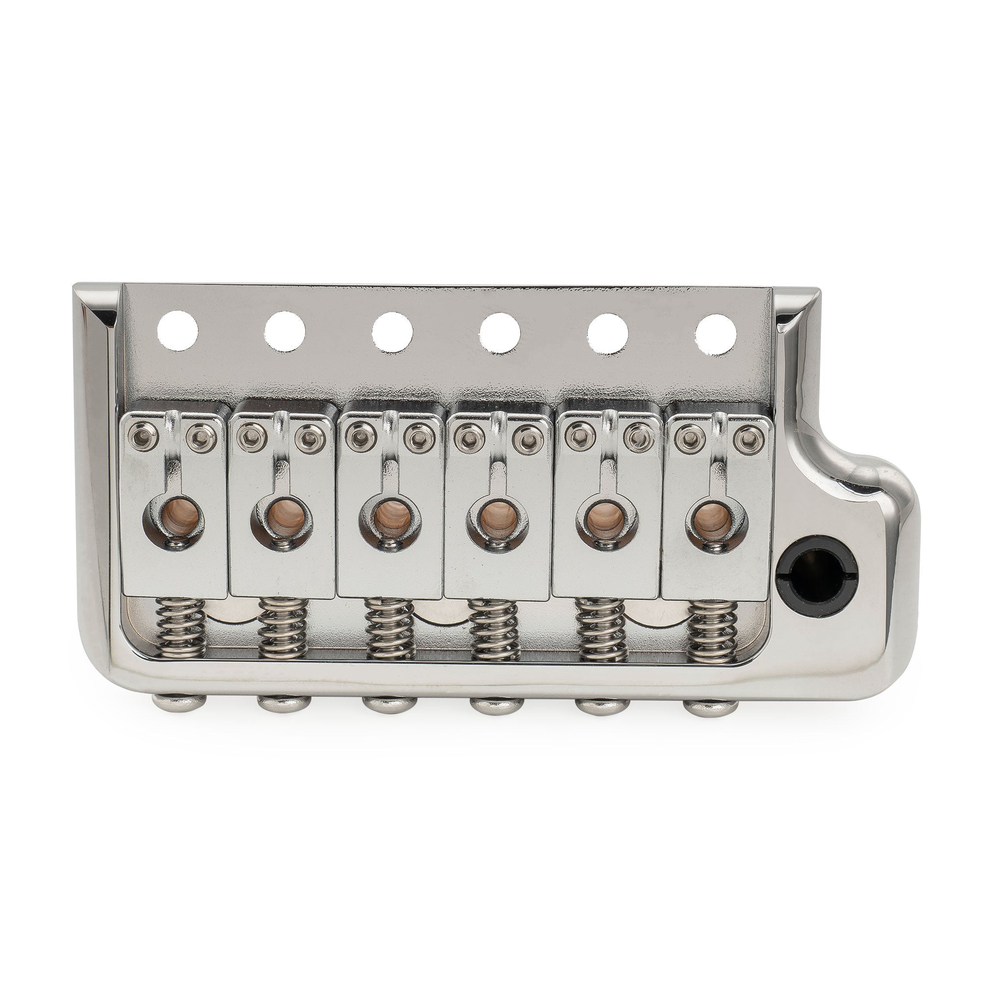 Musiclily Ultra BV022 52,5mm(2-1/16 Zoll) Vollmassives Messing 6-Schrauben Messer Kante Tremolo Brücke mit 36mm Block für Strat Stil E-Gitarre