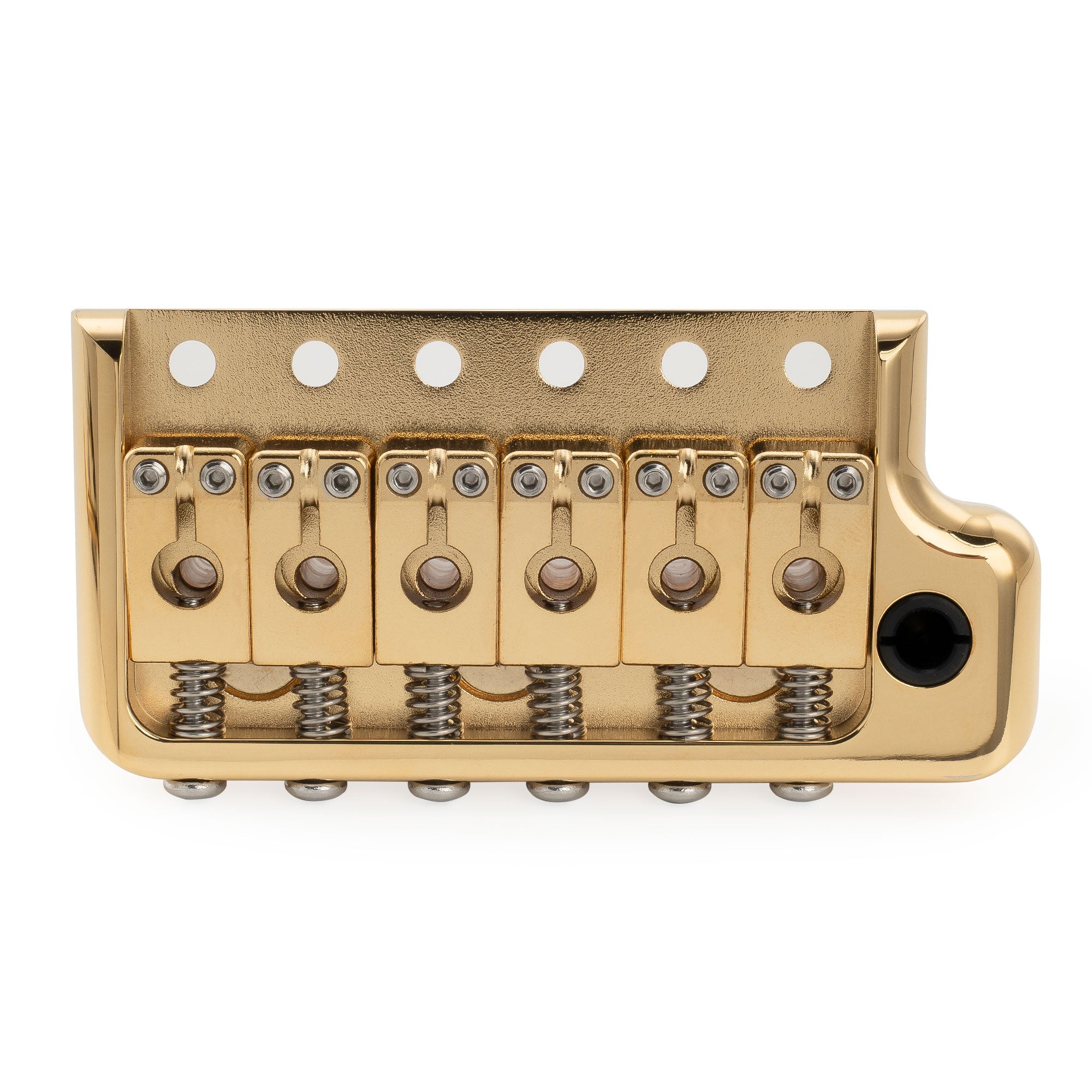 Musiclily Ultra BV022 52,5mm(2-1/16 Zoll) Vollmassives Messing 6-Schrauben Messer Kante Tremolo Brücke mit 36mm Block für Strat Stil E-Gitarre