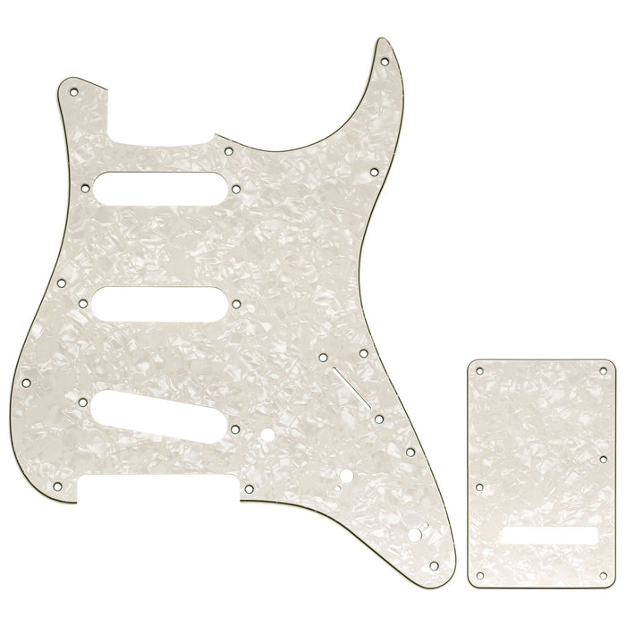 Musiclily Pro 11穴 ST ギターピックガード＆バックプレートセット Squier Sonic Strat SSS エレキギター用