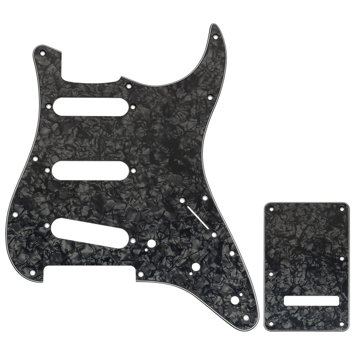 Musiclily Pro 11穴 ST ギターピックガード＆バックプレートセット Squier Sonic Strat SSS エレキギター用