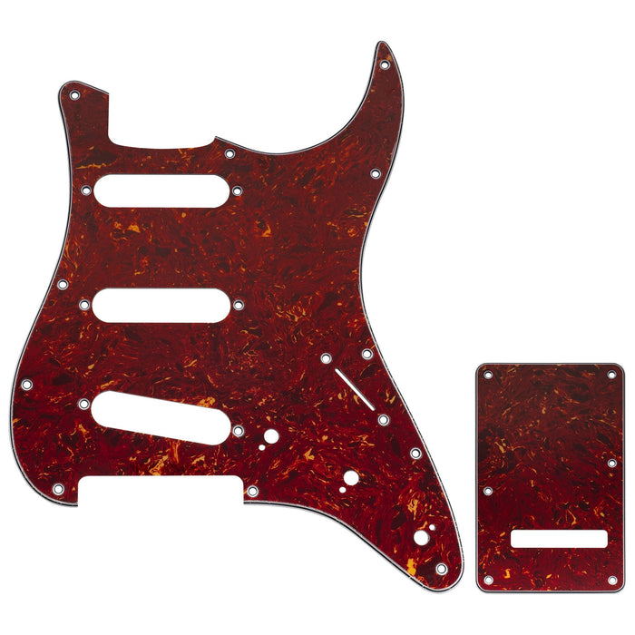 Musiclily Pro 11穴 ST ギターピックガード＆バックプレートセット Squier Sonic Strat SSS エレキギター用