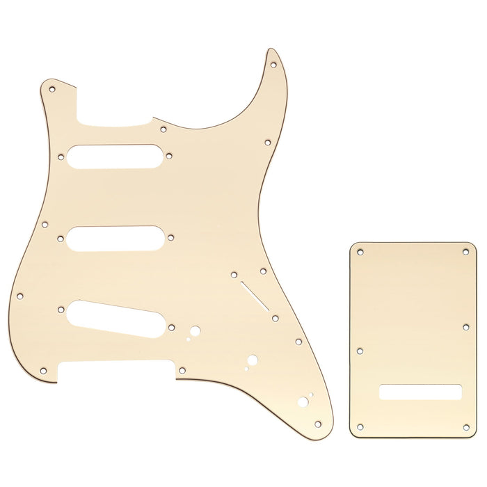 Musiclily Pro 11穴 ST ギターピックガード＆バックプレートセット Squier Sonic Strat SSS エレキギター用