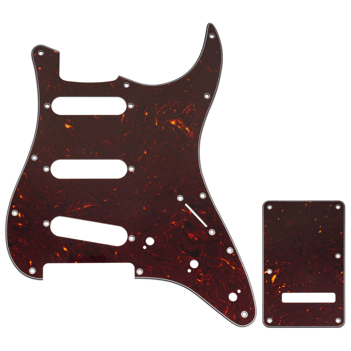 Musiclily Pro 11穴 ST ギターピックガード＆バックプレートセット Squier Sonic Strat SSS エレキギター用