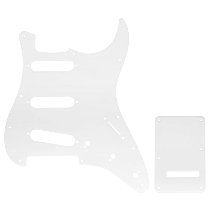 Musiclily Pro 11穴 ST ギターピックガード＆バックプレートセット Squier Sonic Strat SSS エレキギター用