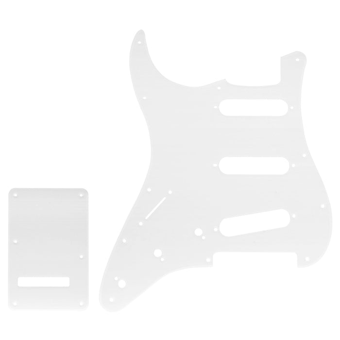 Musiclily Pro 11穴 ST ギターピックガード＆バックプレートセット Squier Sonic Strat SSS エレキギター用