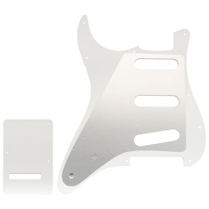 Musiclily Pro 11穴 ST ギターピックガード＆バックプレートセット Squier Sonic Strat SSS エレキギター用