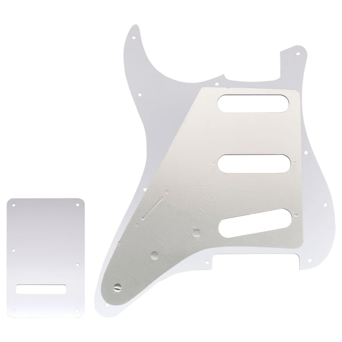 Musiclily Pro 11穴 ST ギターピックガード＆バックプレートセット Squier Sonic Strat SSS エレキギター用