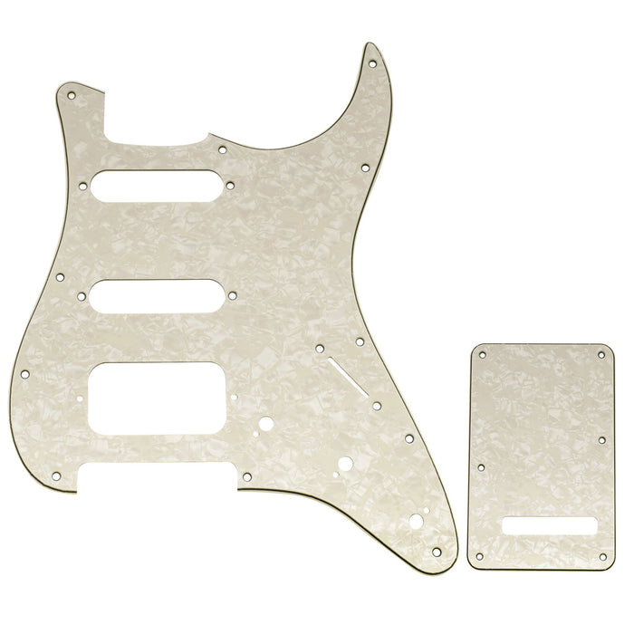 Musiclily Pro 11穴 ST ギターピックガード＆バックプレートセット Squier Sonic Strat HSS エレキギター用