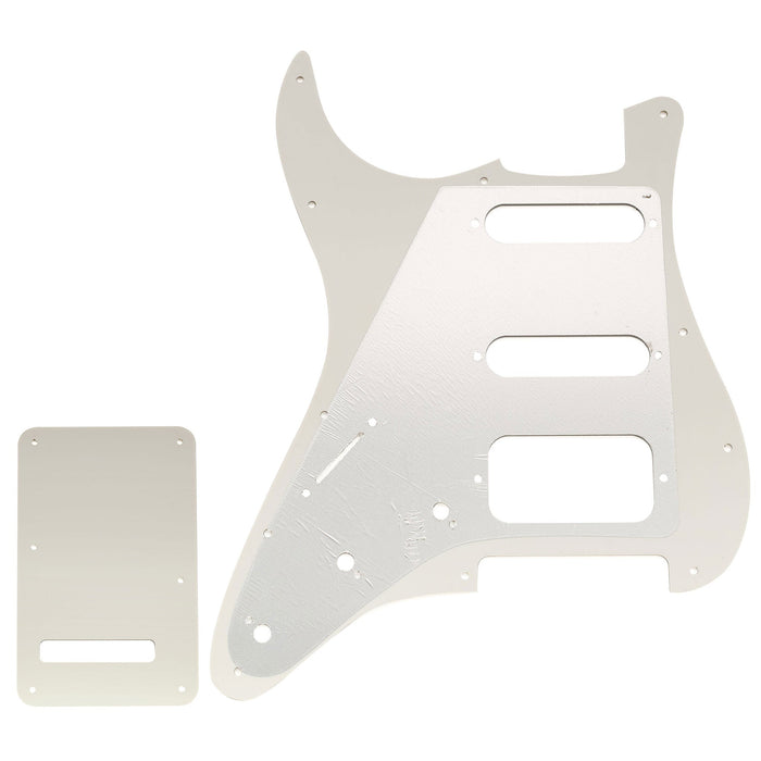 Musiclily Pro 11穴 ST ギターピックガード＆バックプレートセット Squier Sonic Strat HSS エレキギター用