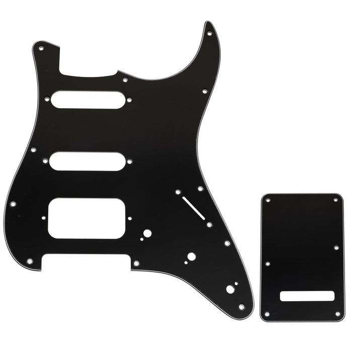 Musiclily Pro 11穴 ST ギターピックガード＆バックプレートセット Squier Sonic Strat HSS エレキギター用
