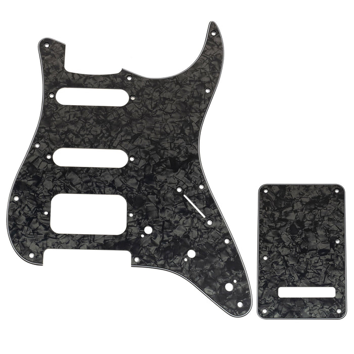 Musiclily Pro 11穴 ST ギターピックガード＆バックプレートセット Squier Sonic Strat HSS エレキギター用