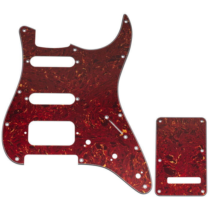 Musiclily Pro 11穴 ST ギターピックガード＆バックプレートセット Squier Sonic Strat HSS エレキギター用