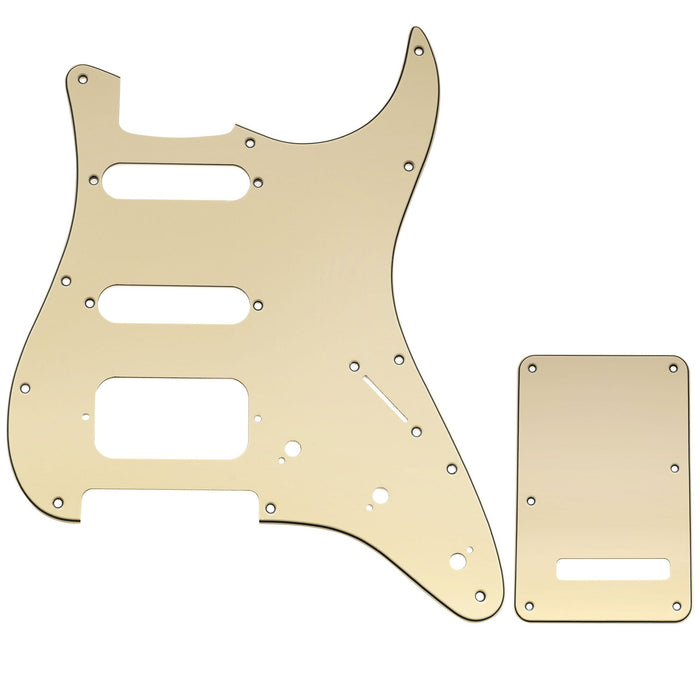 Musiclily Pro 11穴 ST ギターピックガード＆バックプレートセット Squier Sonic Strat HSS エレキギター用