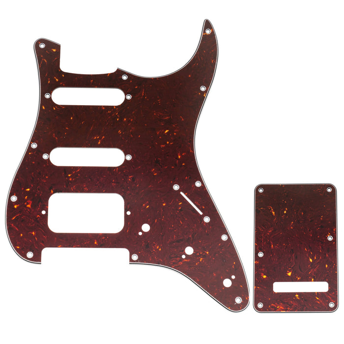 Musiclily Pro 11穴 ST ギターピックガード＆バックプレートセット Squier Sonic Strat HSS エレキギター用