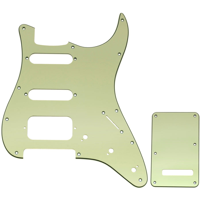 Musiclily Pro 11穴 ST ギターピックガード＆バックプレートセット Squier Sonic Strat HSS エレキギター用