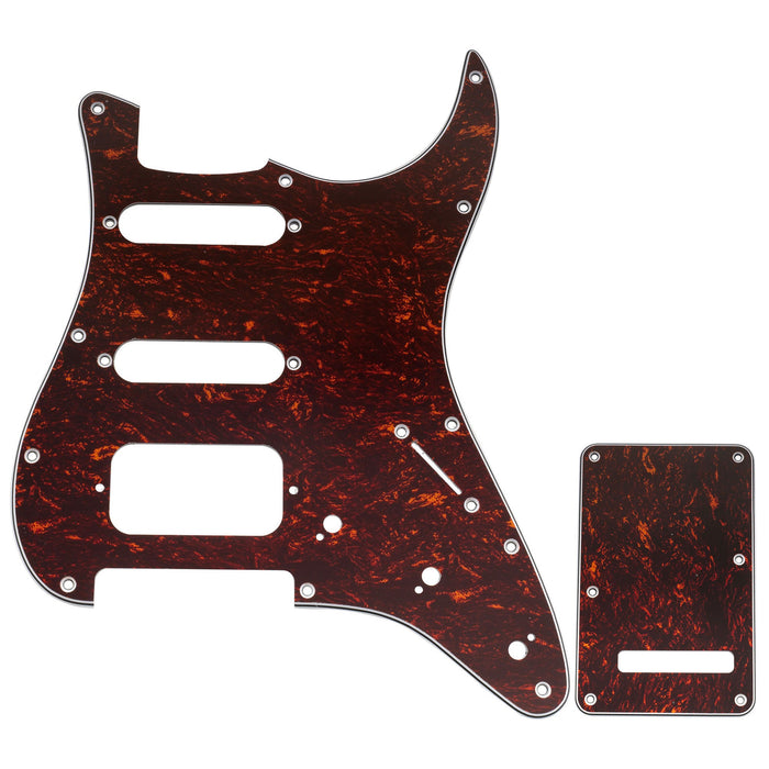 Musiclily Pro 11穴 ST ギターピックガード＆バックプレートセット Squier Sonic Strat HSS エレキギター用