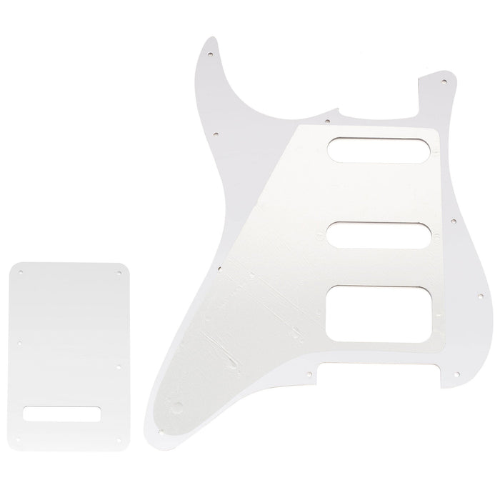 Musiclily Pro 11穴 ST ギターピックガード＆バックプレートセット Squier Sonic Strat HSS エレキギター用