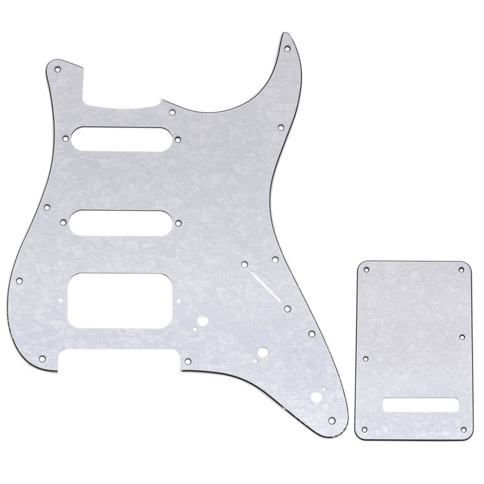 Musiclily Pro 11穴 ST ギターピックガード＆バックプレートセット Squier Sonic Strat HSS エレキギター用