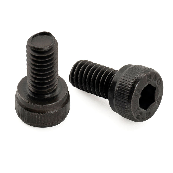 Musiclily Pro スチール M4x8mm ロッキングナット 六角ネジ Floyd Rose ダブルロック トレモロブリッジ エレキギター用, ブラック (6個セット)