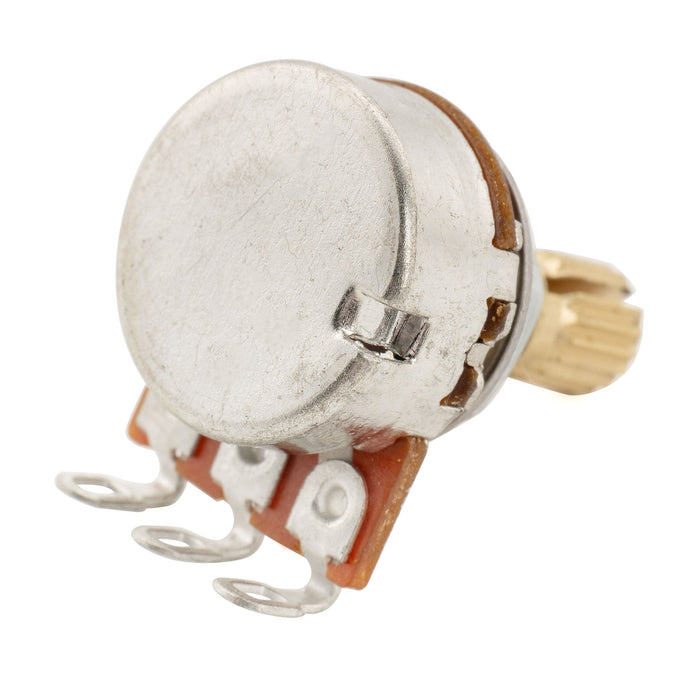 Musiclily Pro A250K ミニポット 黄銅製 メトリック スプリット ショートシャフト 6.5mm オーディオテーパー ポテンショメーター エレキギター/ベース用 (4個セット)