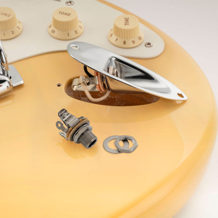 Pure Tone 1/4 Zoll 6,35 mm Mono-Ausgangsbuchse Mehrfachkontakt für E-Gitarre und Bass