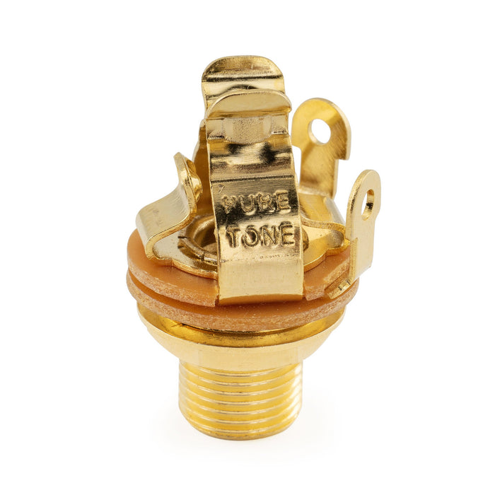 Pure Tone 1/4 inch 6.35mm Mono Output Jack Socket Multi-Contact for Electric Guitar Bass
