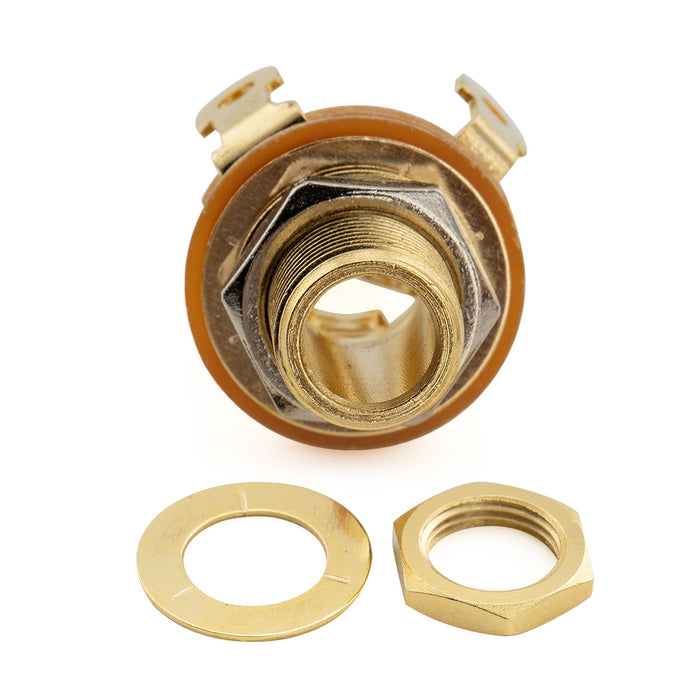 Pure Tone 1/4 inch 6.35mm Mono Output Jack Socket Multi-Contact for Electric Guitar Bass