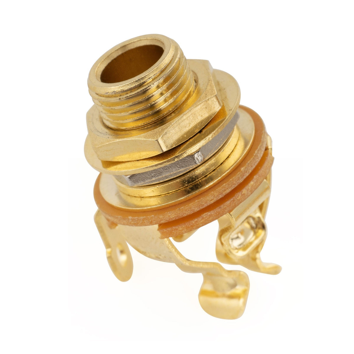 Musiclily Pro 6,35mm Mono/Stereo End Pin Jack voor Akoestische Gitaar Bas, Chroom
