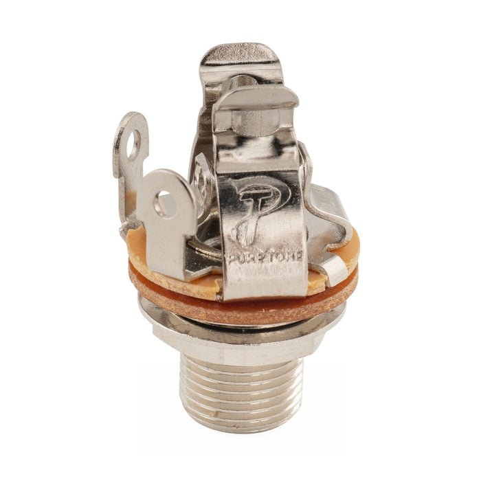 Pure Tone 1/4 inch 6.35mm Mono Output Jack Socket Multi-Contact for Electric Guitar Bass