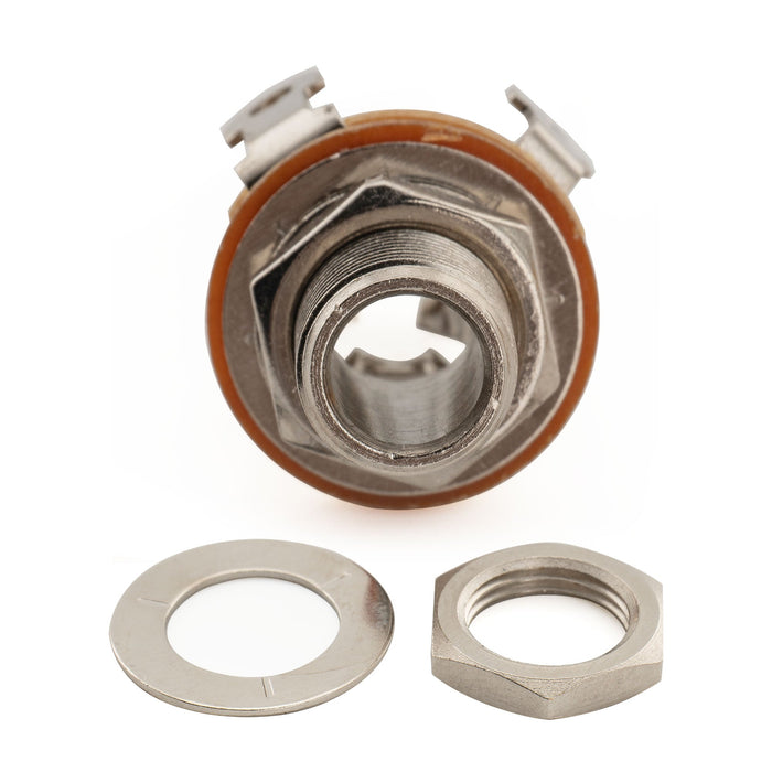 Pure Tone 1/4 inch 6.35mm Mono Output Jack Socket Multi-Contact for Electric Guitar Bass