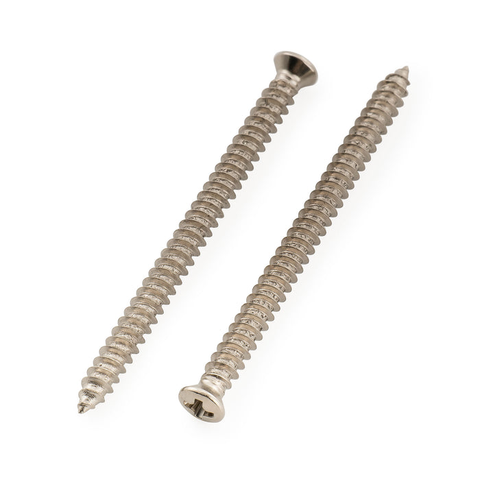 Parafusos de Montagem de Captação de Aço Inoxidável #4x1-1/2 Polegada (2,8x38,56mm) Musiclily Ultra para Guitarra Elétrica Estilo P90, Conjunto de 10