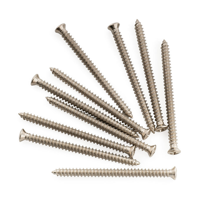 Parafusos de Montagem de Captação de Aço Inoxidável #4x1-1/2 Polegada (2,8x38,56mm) Musiclily Ultra para Guitarra Elétrica Estilo P90, Conjunto de 10