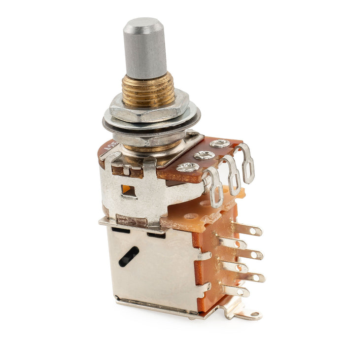 Musiclily Pro A250K ブラスポット メトリックソリッドスタンダードシャフト 9.5mm プッシュプル オーディオテーパーポテンショメーター エレキギター/ベース用