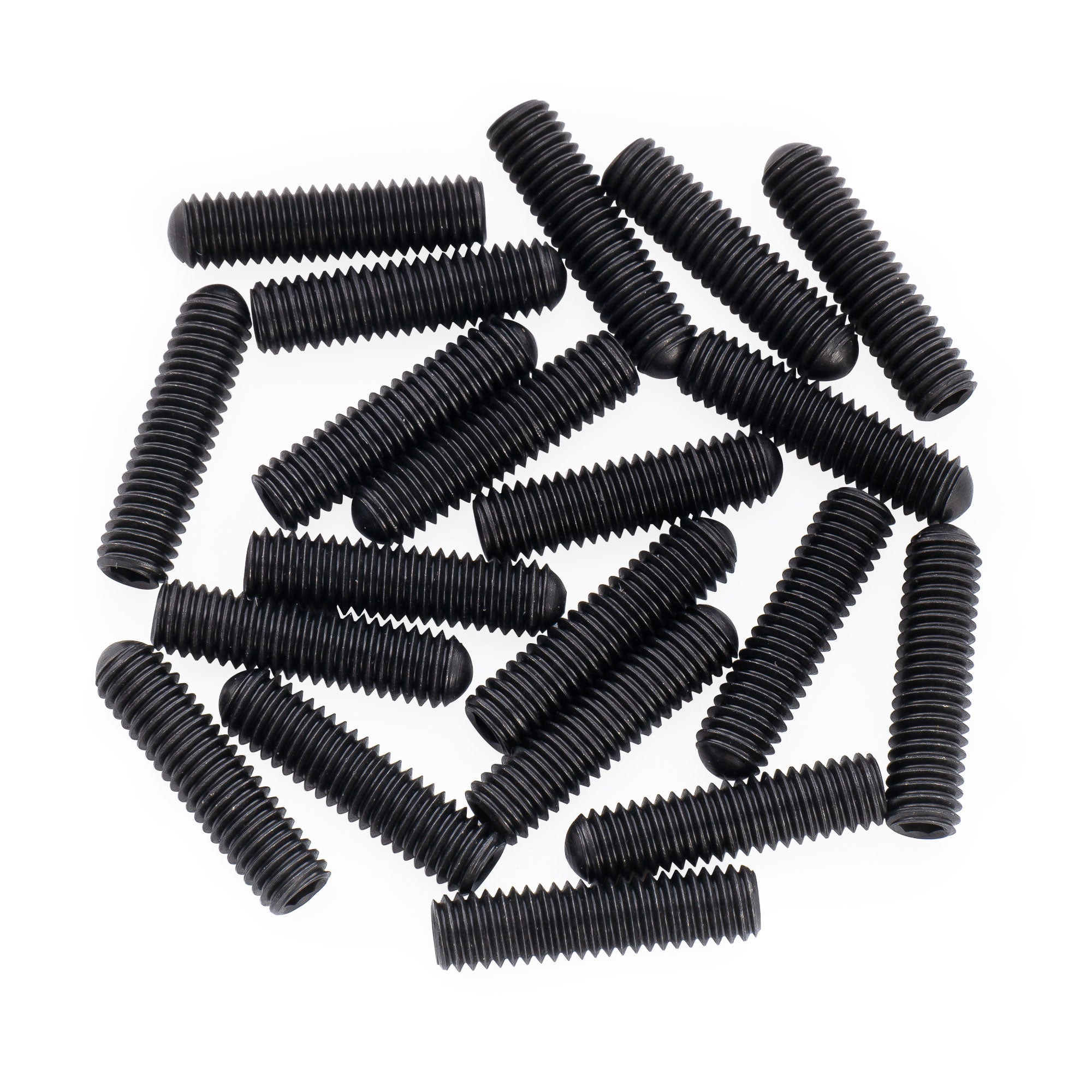 Musiclily Tornillo de ajuste de altura de silla de montar de acero inoxidable M3x12mm Ultra Métrico Punta ovalada para puente de guitarra eléctrica y bajo importados, set de 20