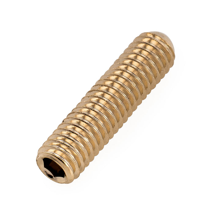 Musiclily Ultra Metric M3x12mm Stainless Steel Saddle Height Adjustment Screws Oval Point for Imported Electric Guitar Bass Bridge, Set of 20