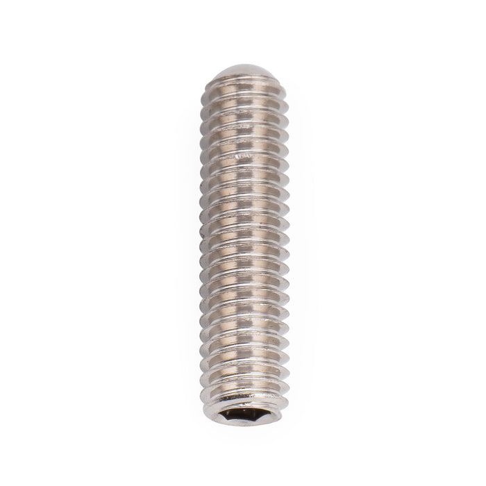 Musiclily Ultra Metric M3x12mm Stainless Steel Saddle Height Adjustment Screws Oval Point for Imported Electric Guitar Bass Bridge, Set of 20