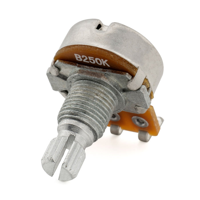 Alpha 250K Mini Pot Metric Split Short Shaft 6.5mm Linear Taper Potentiometer for Electric Guitar Bass